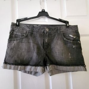 Women's Van's Jean shorts Size 11 Juniors Dark Gray NWT